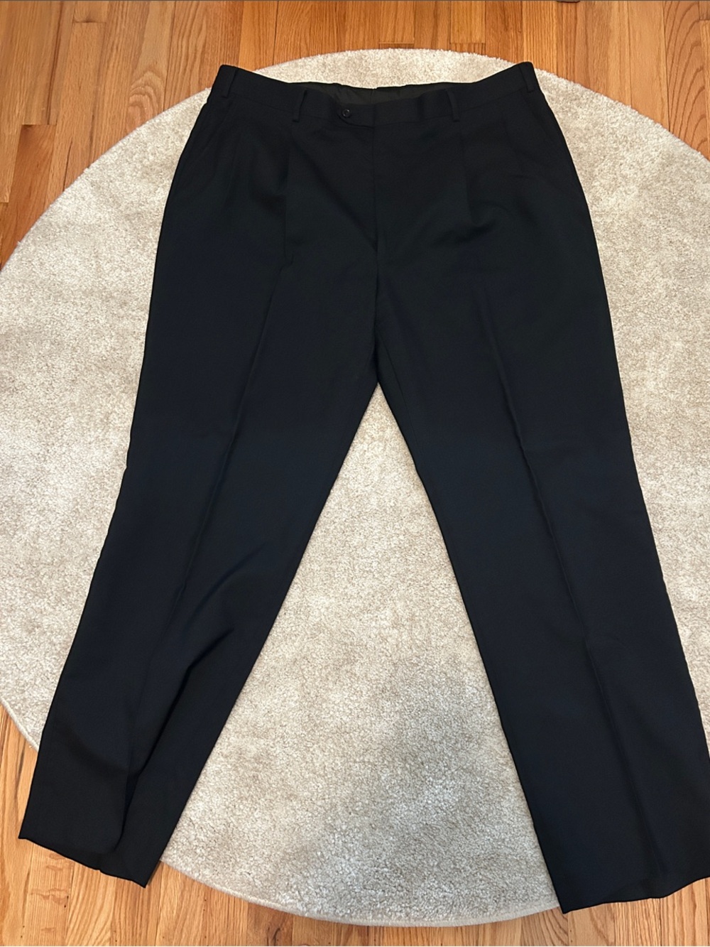 Men's Tailored Black Dress Trousers